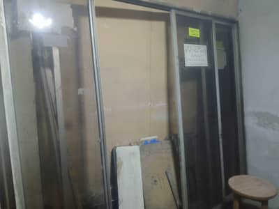 Aluminum slide double door