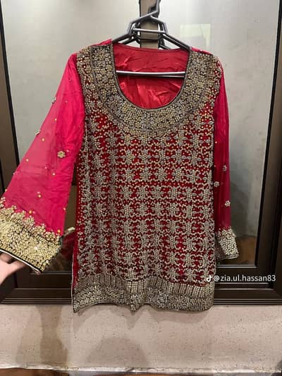 Beautiful Red Bridal Lehenga for Sale – Peshawar
