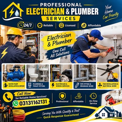 Electrician and plumber