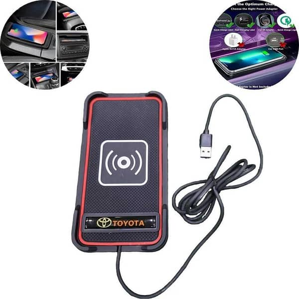 1 Pc Universal 20W/5A Car Wireless Charger Mat – Premium Fast Charging Pad for All Smartphones