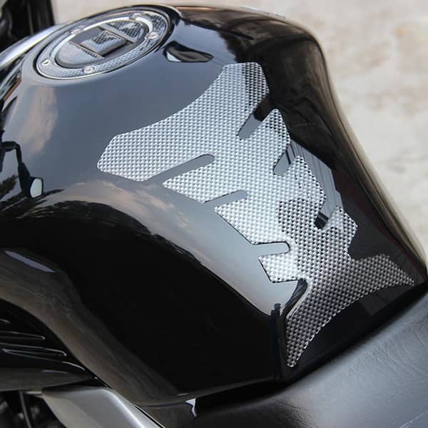 Universal Carbon Fiber Tank Protector Sticker Fish Bone Design for Motorcycles