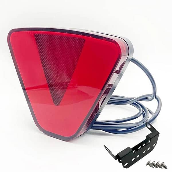 Universal 3rd Brake Lamp – F1 Style V Shape Lava LED Tail Light (1 Pc) | Car Rear Fog Lamp, Brake Warning Light for Safety & Style
