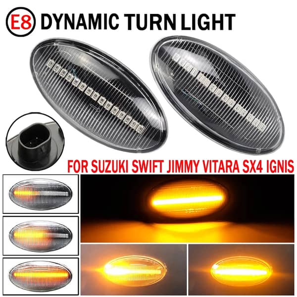 2Pcs LED Amber Indicator Lights for Suzuki Swift & Alto – Bright Turn Signal Bulbs Replacement
