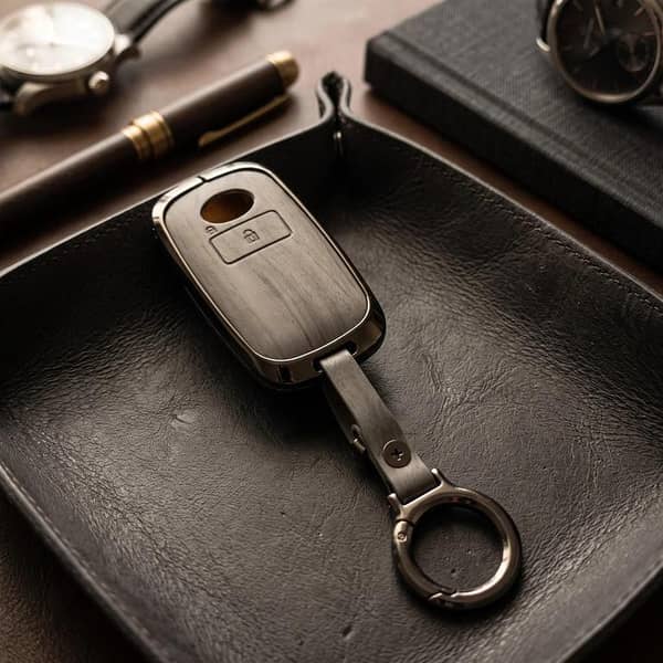 Toyota Raize 2019-2026 Elite Series: Luxury Grey Zinc Alloy Car Key Case