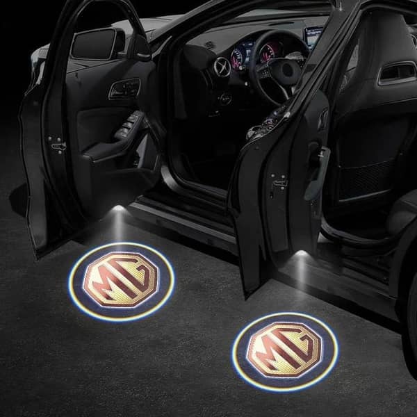 MG Car Door Courtesy Logo Lights 2Pcs LED Projection Welcome Lamp Accessories