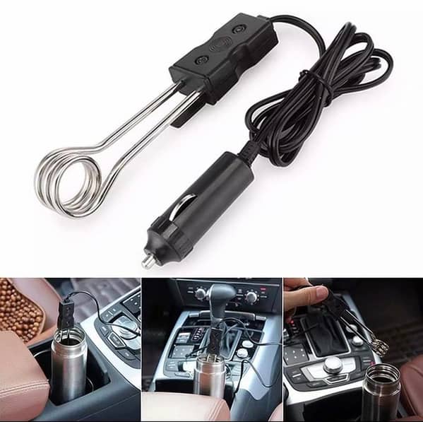 12V Car Electric Kettle – Auto Heating Cup for Tea, Coffee & Hot Water | Stainless Steel Travel Mug for Cars, Trucks & Road Trips