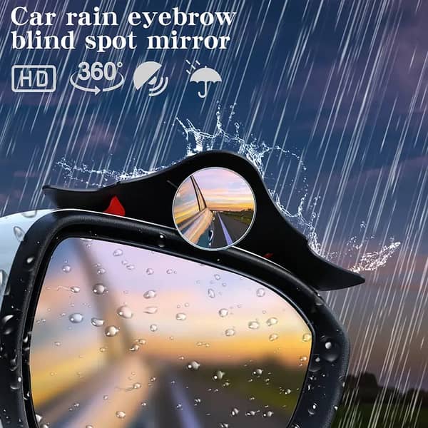 Bat Style Carbon Fiber Mirror Eyebrow Rain Guard Blind Spot Cover for Car Side Mirrors