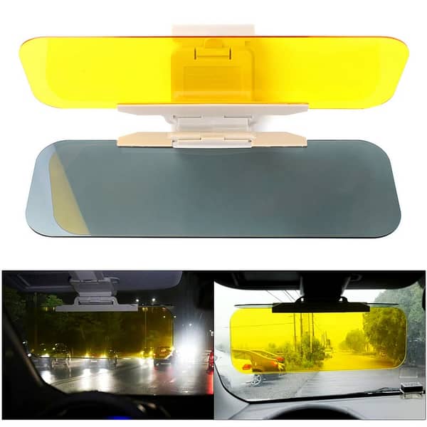 Car Day Night Anti Glare Mirror Protector Film – Rear View Anti Dazzle Safety Cover for Reduced Headlight Reflection