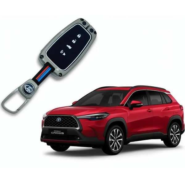 Toyota Corolla Cross Premium Metal Key Cover Remote Case