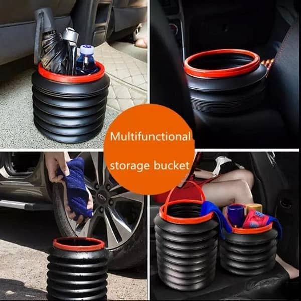 Foldable Car Trash Can – Portable, Collapsible Waterproof Bin for Car, Home and Office