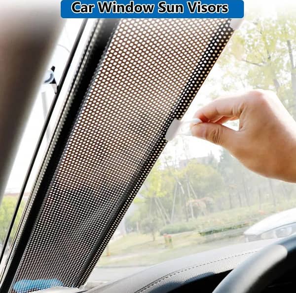 Front Car Retractable Windshield Sun Shade Visor for All Cars, Foldable UV Protection