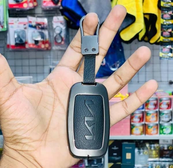 Premium Kia Sportage Key Cover (2019–2022) | Smart Key Case with Metal Shell and 3-Button Fob Protector