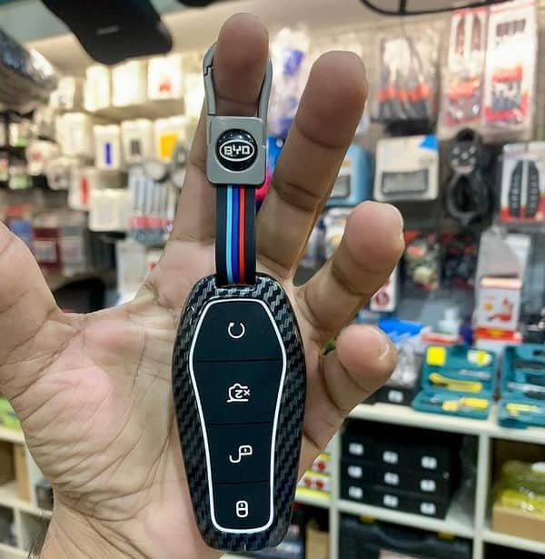 BYD Key Cover: Premium Carbon Fiber Metal Shell for Smart Key Fob