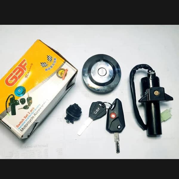 GBF Universal 3in1 Switch Kit – Compatible with Yamaha YBR, With Light + Computer Keys