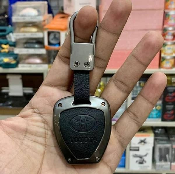 Premium Toyota Vitz Key Cover - 2 Button Smart Key Case with Metal Shell
