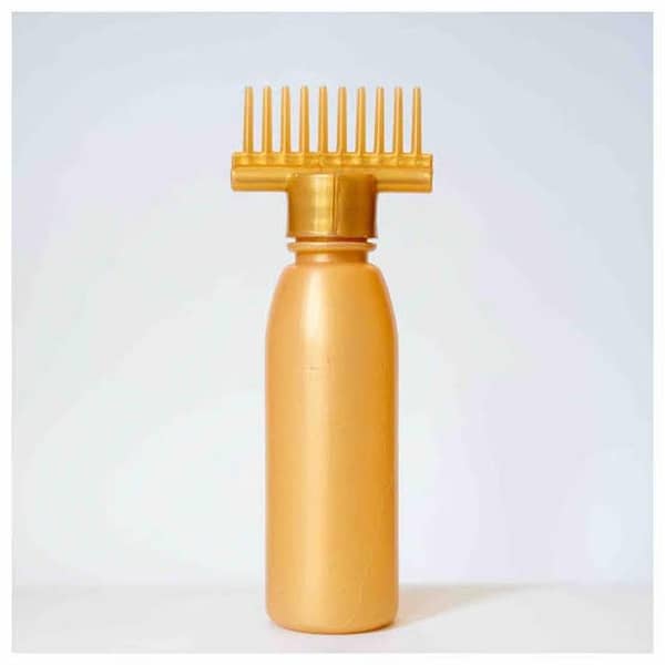 Premium Hair Oil Applicator Bottle with Comb Tip for Scalp Massage, Growth & Nourishment – Leak-Proof, Refillable for Coconut, Castor, Argan Oils & Serums