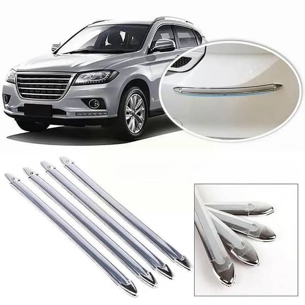4 Pcs Car Edge Protection Strips - Universal Bumper Protectors for Front Bumpers
