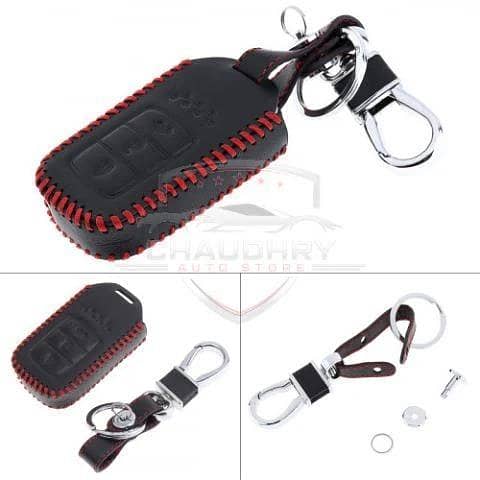 Honda Civic X Leather Key Remote Cover with 3 Buttons for 2015–2019 Models