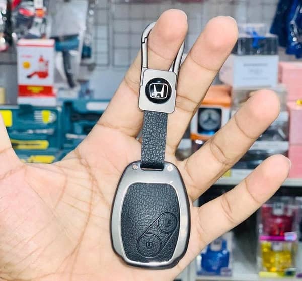 Premium Honda City Key Cover 2009–2020 | 2-Button Smart Remote Case | Metal Shell Key Protector for Honda City Keys