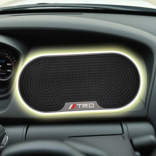 1 Pc Universal TRD Anti-Skid Dashboard Mat | Premium Non-Slip Car Phone Holder Pad | Heat-Resistant Grip Mat
