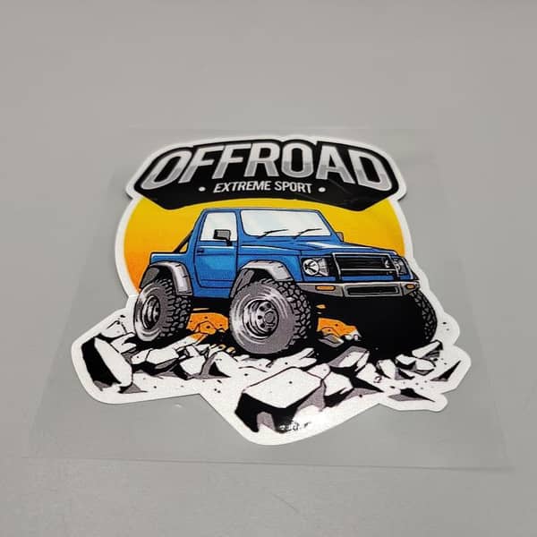 Premium 4x4 Off-Road Extreme Sport Embossed Sticker Sheet – Large Custom Decals for Cars and Motorcycles