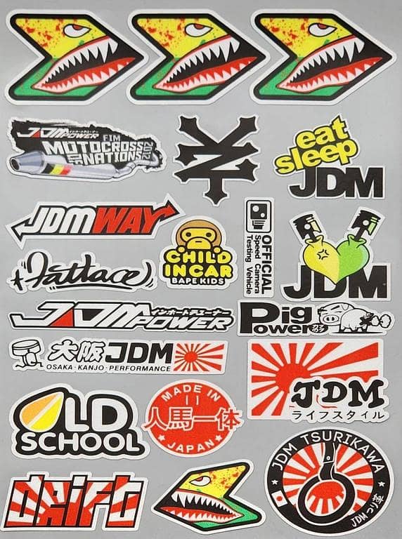 DRIFT Embossed Sticker Big Sheet – Premium 3D Car & Bike Decals, Racing & Drift Style