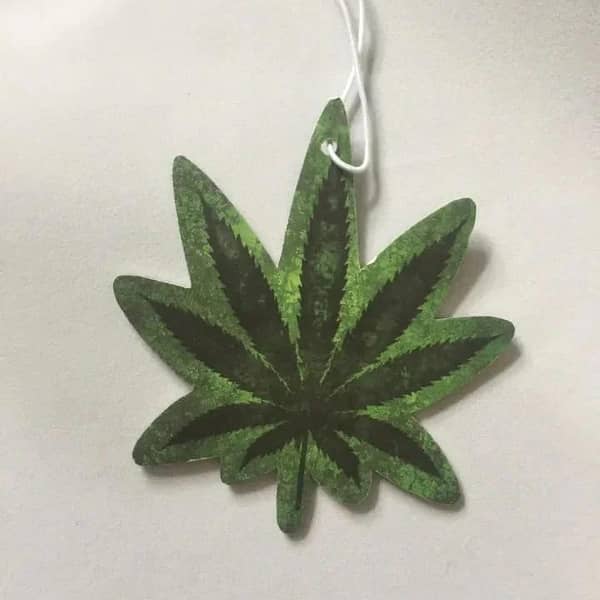 Marijuana Leaf Style Car Hanging Air Freshener for Rear View Mirror – 1 Pc
