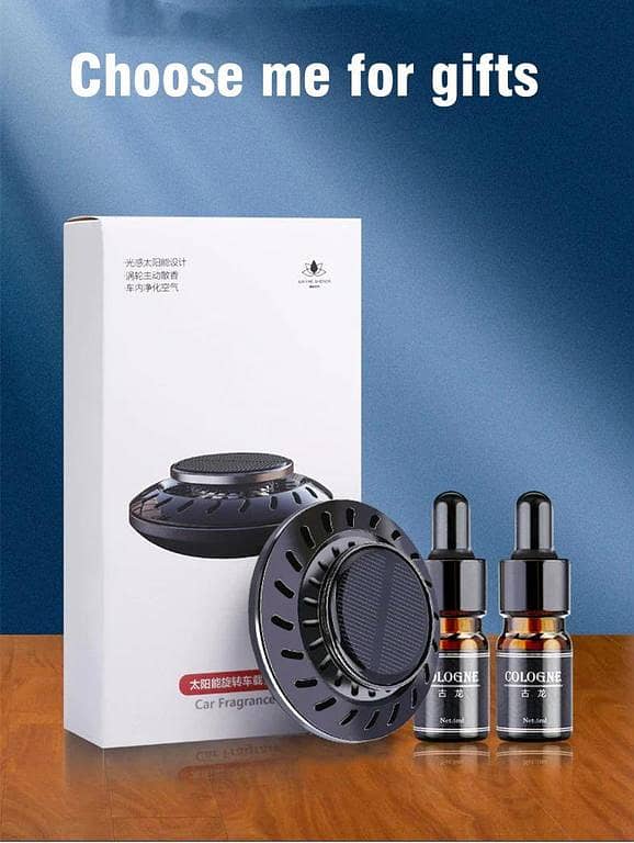 Rotating Car Perfume Solar UFO - Long-Lasting Air Freshener