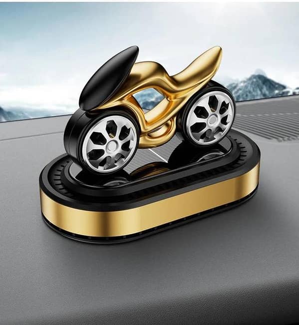 Universal Solar-Powered Car Perfume Diffuser for Bikes, Sports Cars, and SUVs – 1 Pc