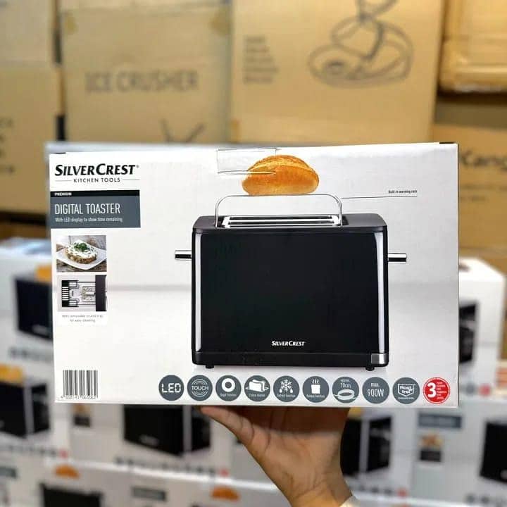 silver Crest Toaster digital 0