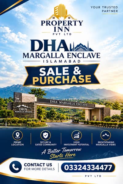 1Kanal Prime location Pair Plot for sale in Margalla enclave islamabad