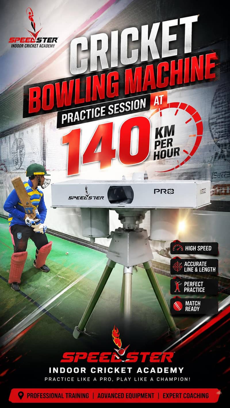 Speedster cricket bowling machine 3