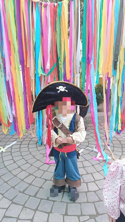 For Halloween Pirates Dress with cap