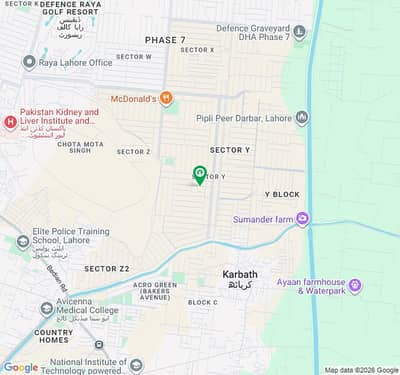 16 Marla (8 Marla Pair )Commercial Plot Available at 60 Ft Road DHA Phase 7