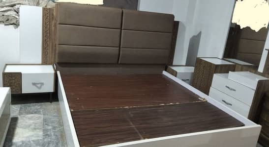 Double Bedset with side tables and dressing table mirror