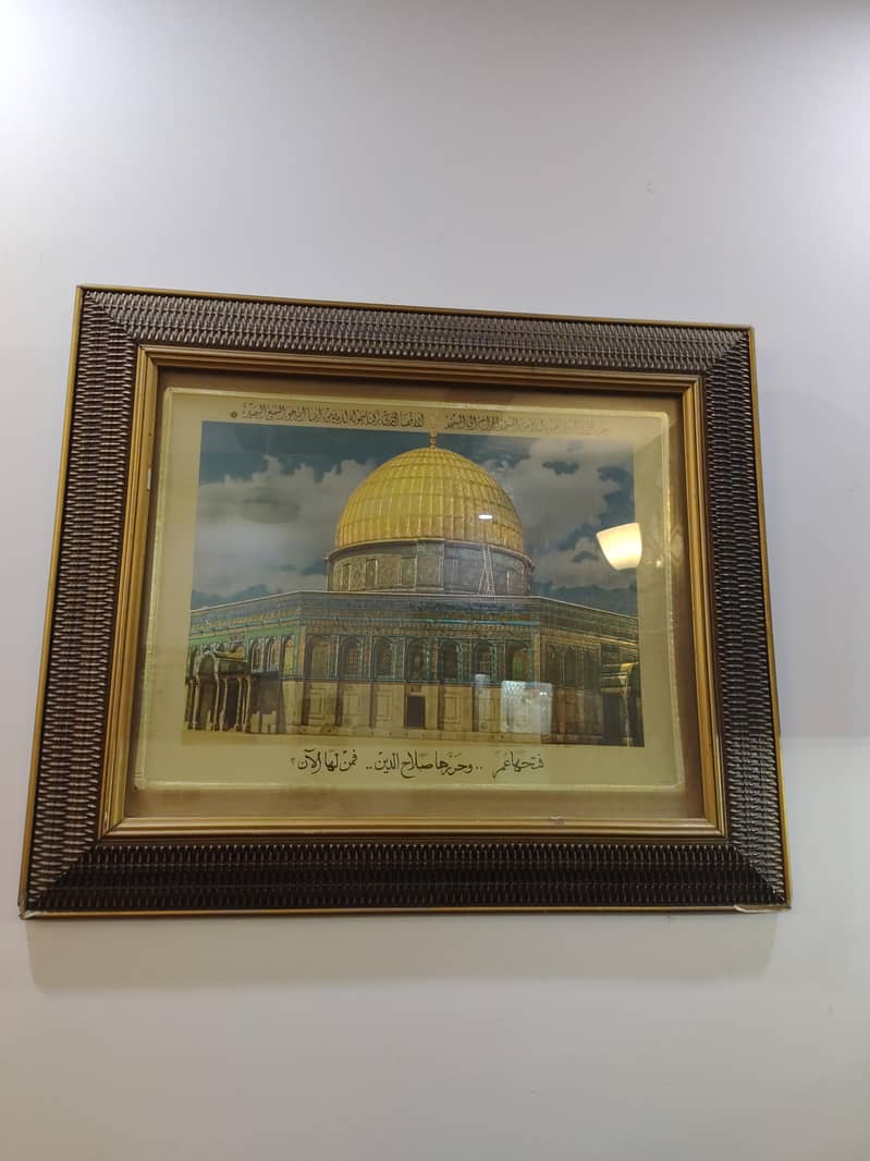 two carpets,two frames,4 decorative glasses 3