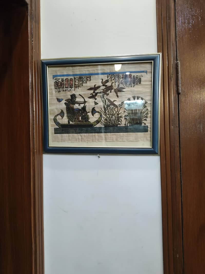 two carpets,two frames,4 decorative glasses 4