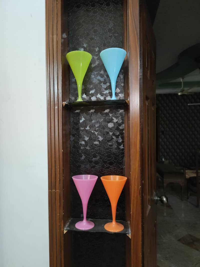 two carpets,two frames,4 decorative glasses 5