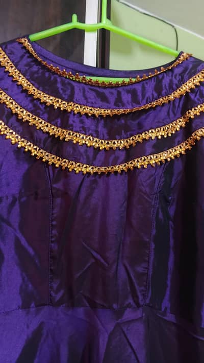maxi katan silk  golden organza dupata