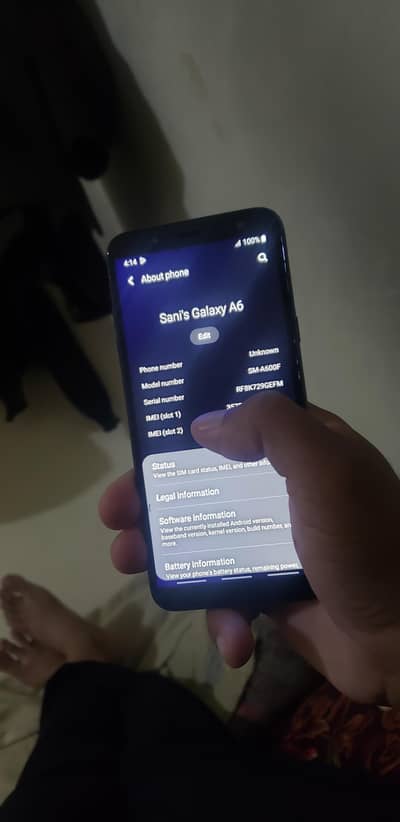 Samsung Mobile A6 4gp 64gp