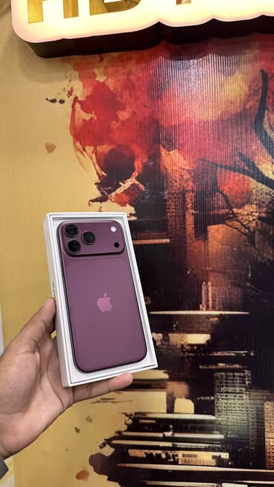 Apple iPhone 18 Pro Max 256GB Burgundy – PTA , Box Open, 0 Cycle