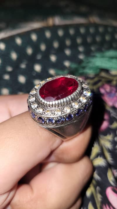Chandi ring with yakoot stone 100% original