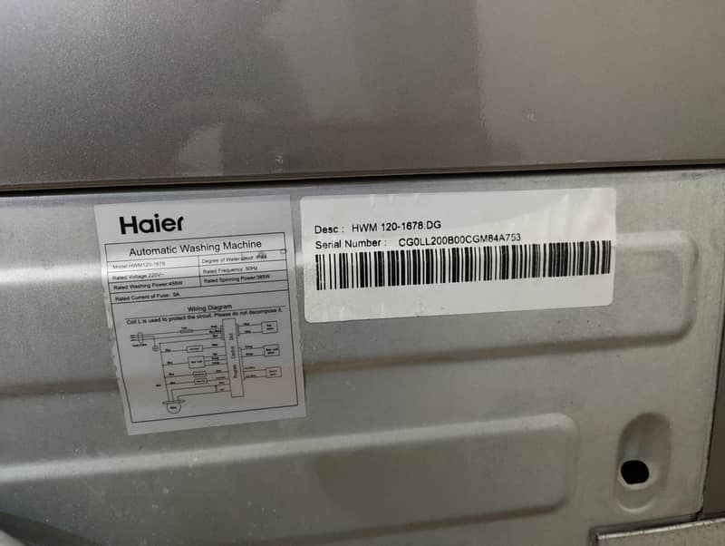 Haier Automatic Washing Machine 6