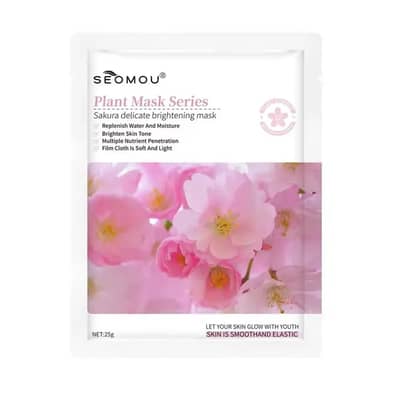 Sakura Flower Face Mask 150g Brightening Hydrating Cotton