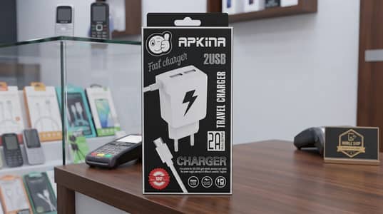 APKINA DUAL USB FAST CHARGER, 2A Dual Output