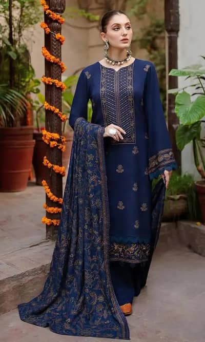 Bareeze Embroidered Dhanak 3 piece