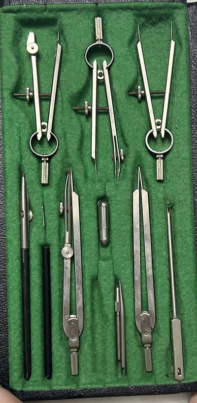 Vintage Geometry Instrument Set