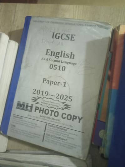 O level. books and past papers