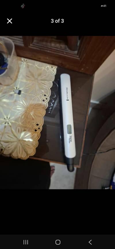 Hair straightener shine therapy