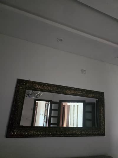 beautiful french floral painting and console mirror